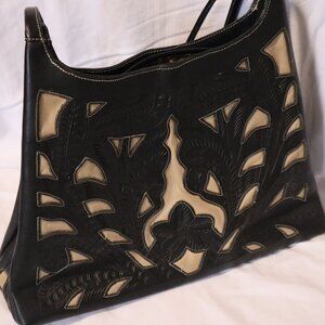 Vintage James Culver Handmade Leather Purse - Southwest Chic, Great Condition